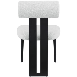 Meridian Dario Cream Boucle Fabric Dining Chair