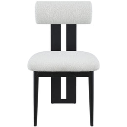 Meridian Dario Cream Boucle Fabric Dining Chair