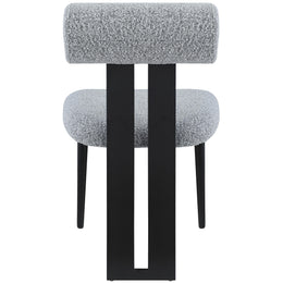 Meridian Dario Grey Boucle Fabric Dining Chair