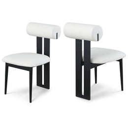 Meridian Dario Cream Vegan Leather Dining Chair
