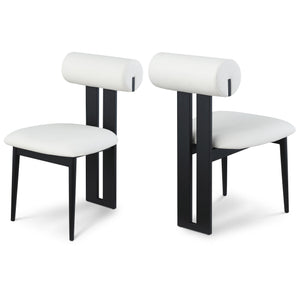Meridian Dario Cream Vegan Leather Dining Chair