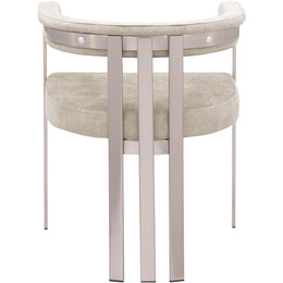 Meridian Marcello Beige Velvet Dining Chair