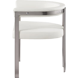 Meridian Marcello Cream Vegan Leather Dining Chair