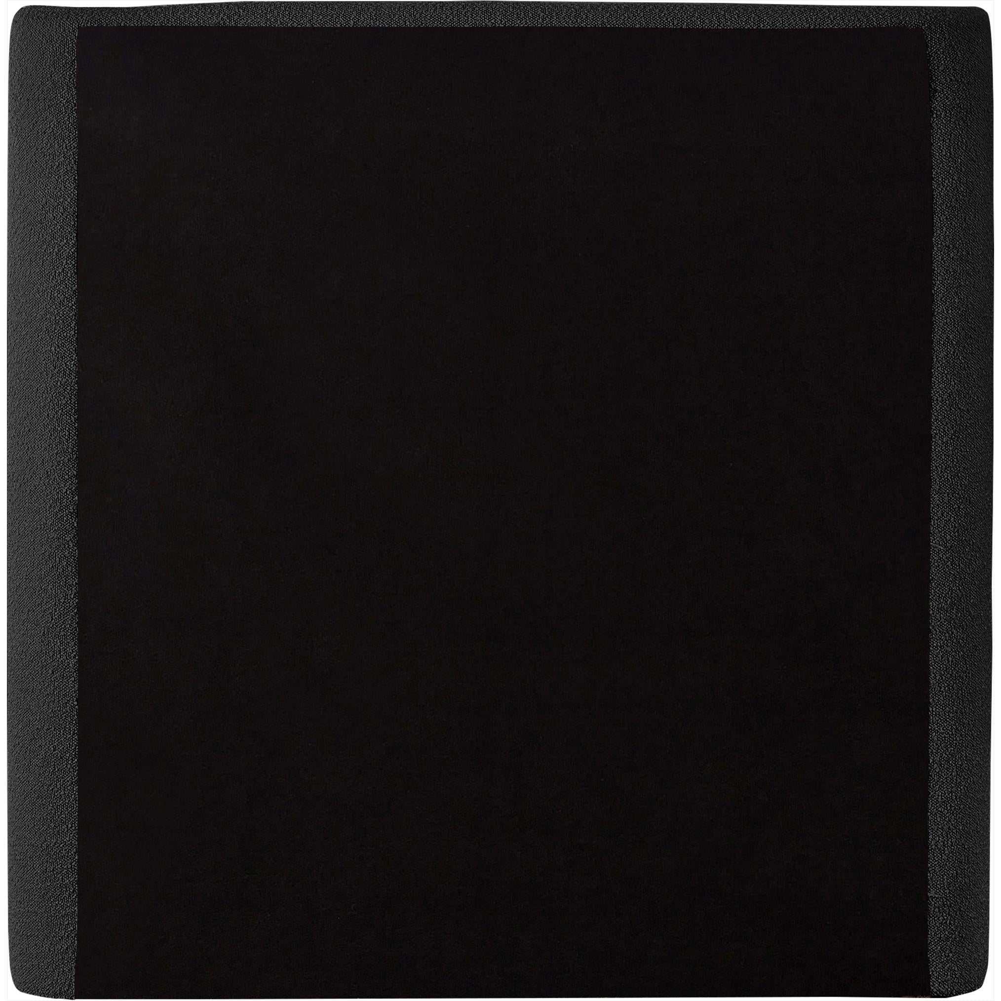 Meridian Penny Black Boucle Fabric Twin Bed