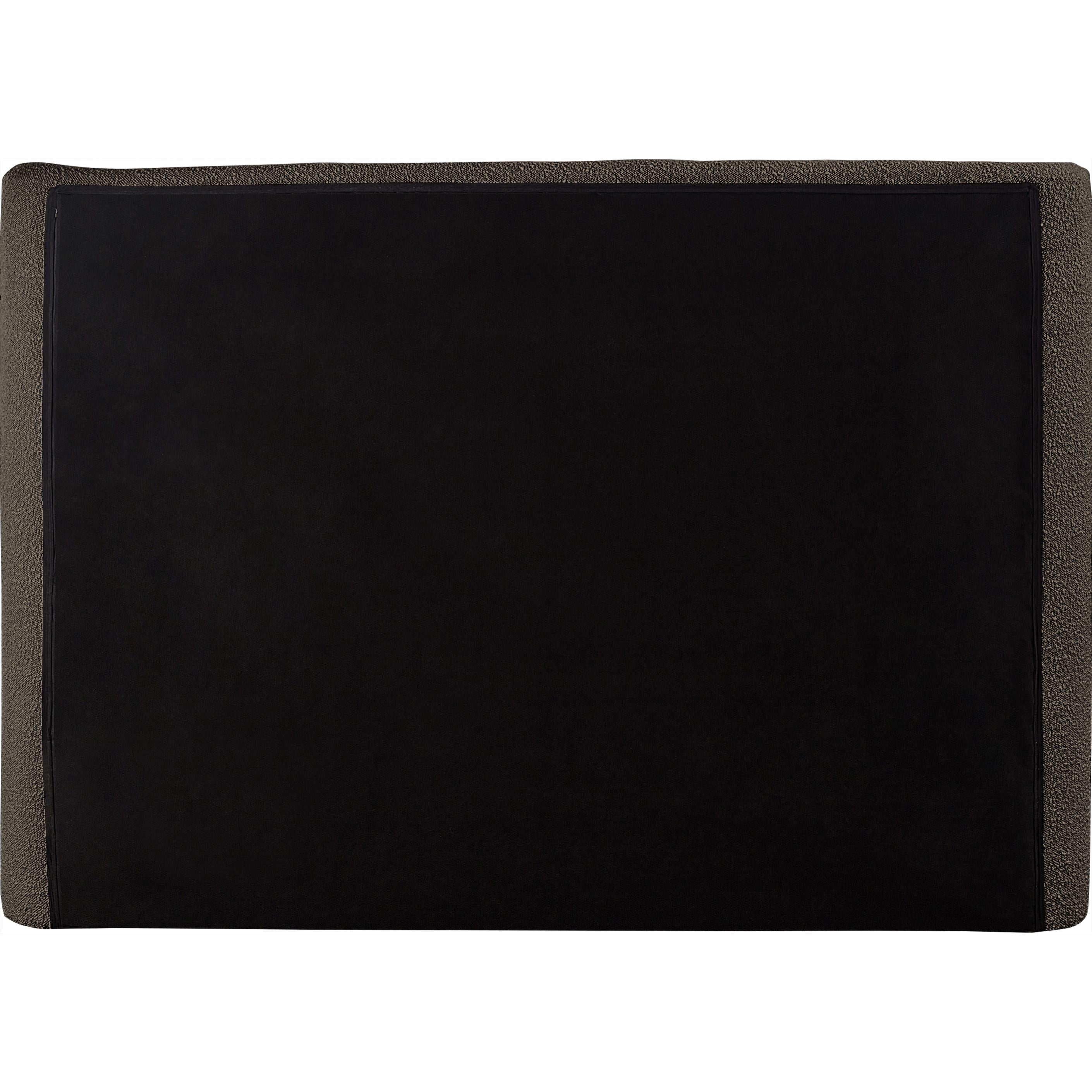 Meridian Penny Brown Boucle Fabric Full Bed