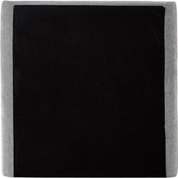Meridian Penny Light Grey Chenille Fabric Twin Bed