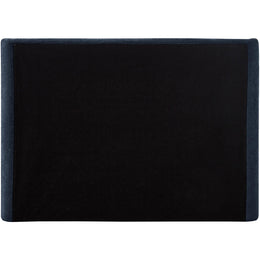 Meridian Penny Navy Chenille Fabric Queen Bed