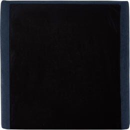 Meridian Penny Navy Chenille Fabric Twin Bed