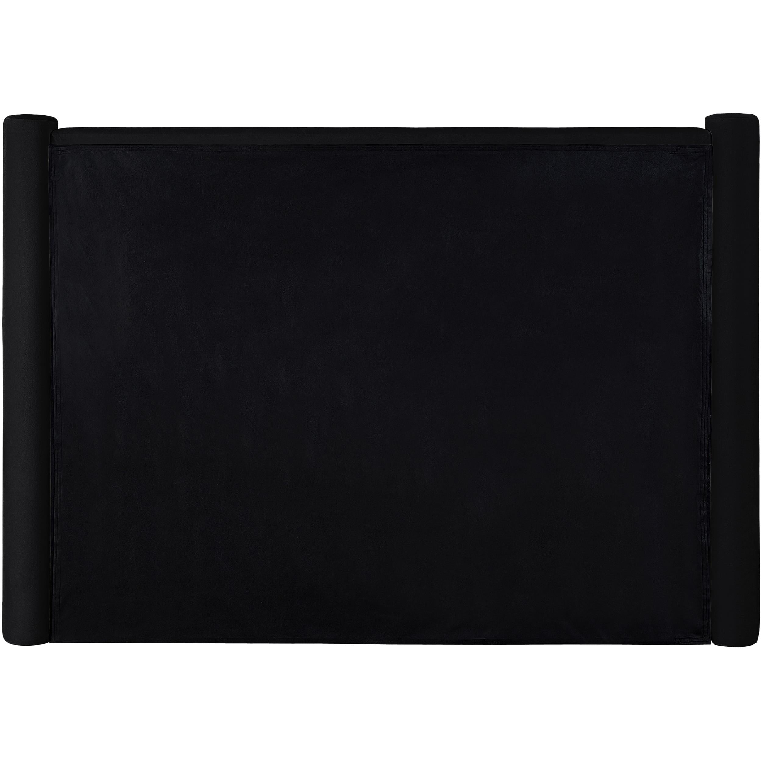 Meridian Elias Black Velvet King Bed