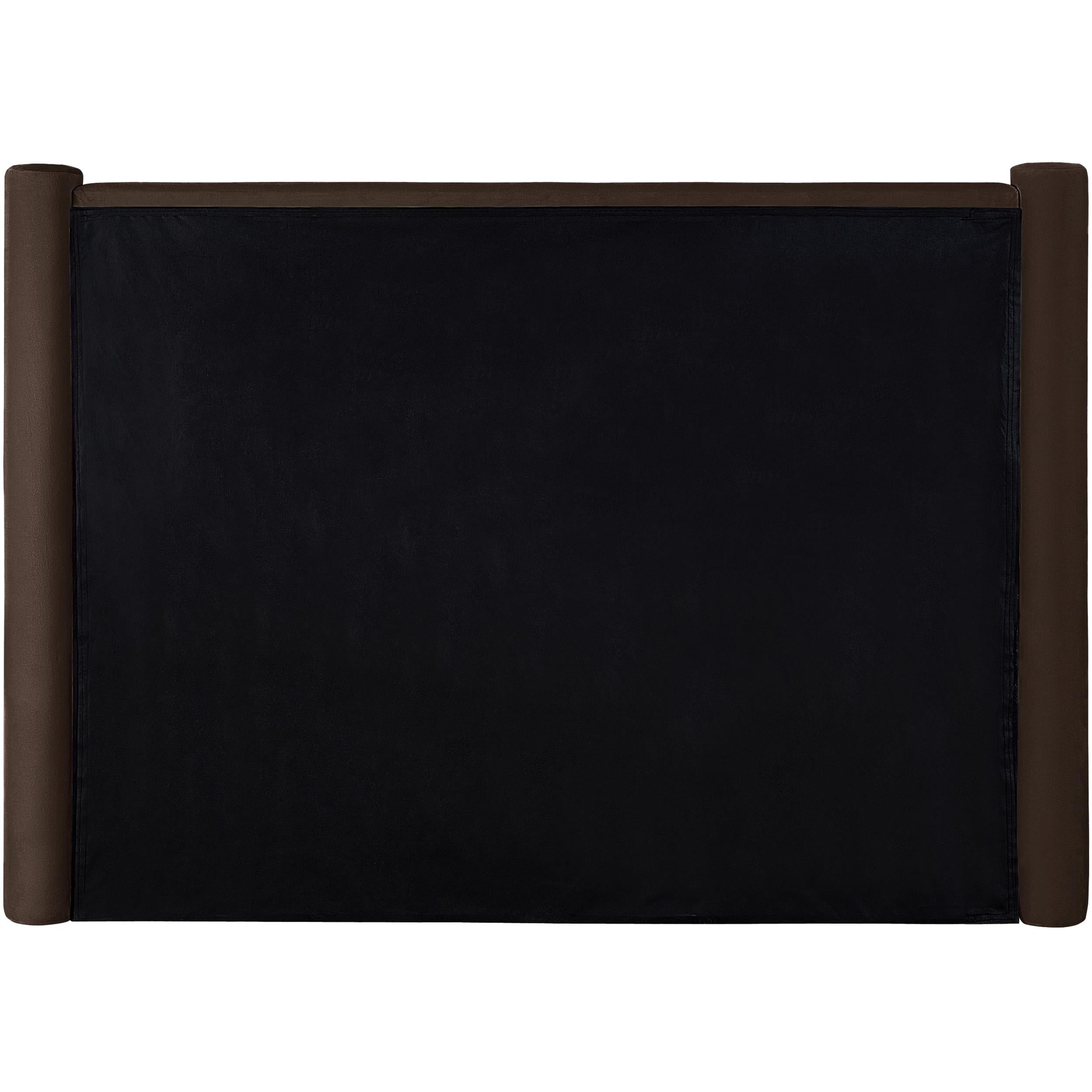 Meridian Elias Brown Velvet King Bed