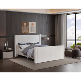 Meridian Elias Cream Velvet King Bed