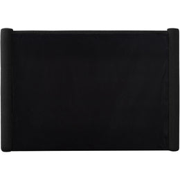 Meridian Elias Black Boucle Fabric King Bed