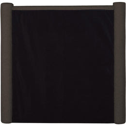 Meridian Elias Brown Boucle Fabric Twin Bed