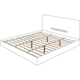 Meridian Casa Black Vegan Leather King Bed (3 Boxes)