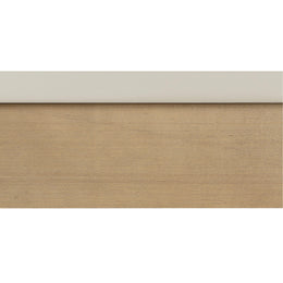 Meridian Casa Cream Vegan Leather Queen Bed (3 Boxes)