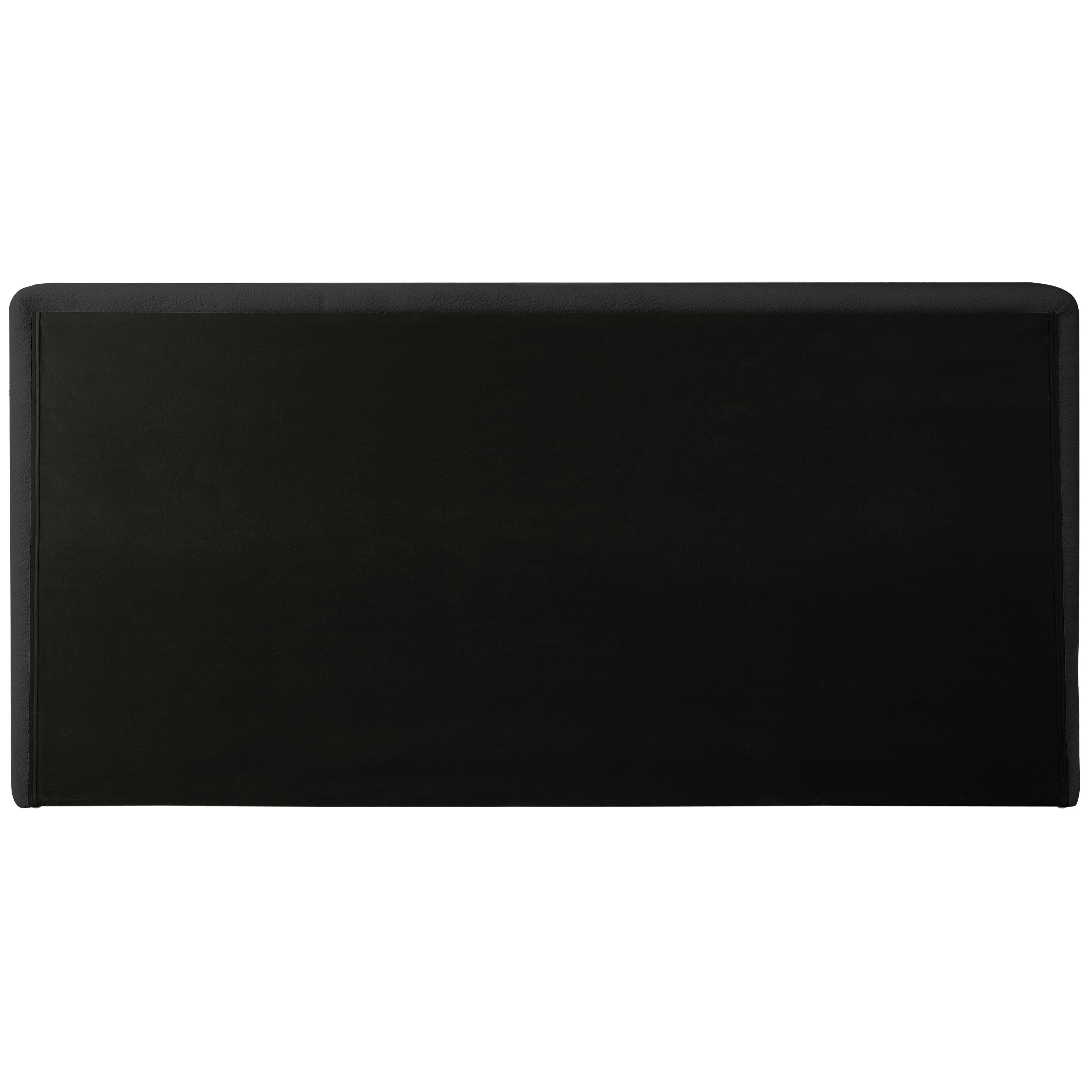 Meridian Dane Black Teddy Fabric King Bed (3 Boxes)