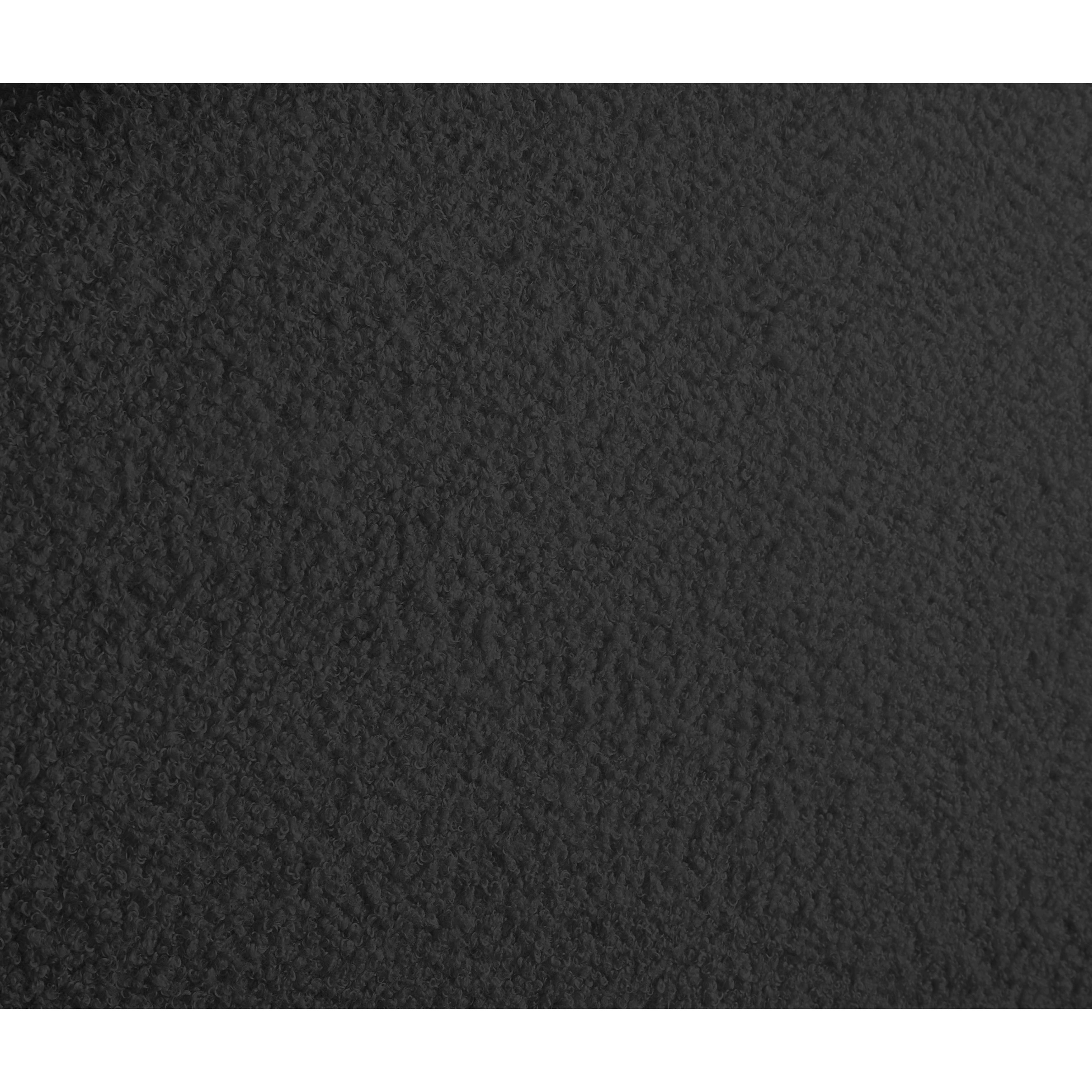Meridian Dane Black Teddy Fabric Twin Bed (3 Boxes)
