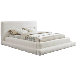 Meridian Dane Cream Teddy Fabric Full Bed (3 Boxes)