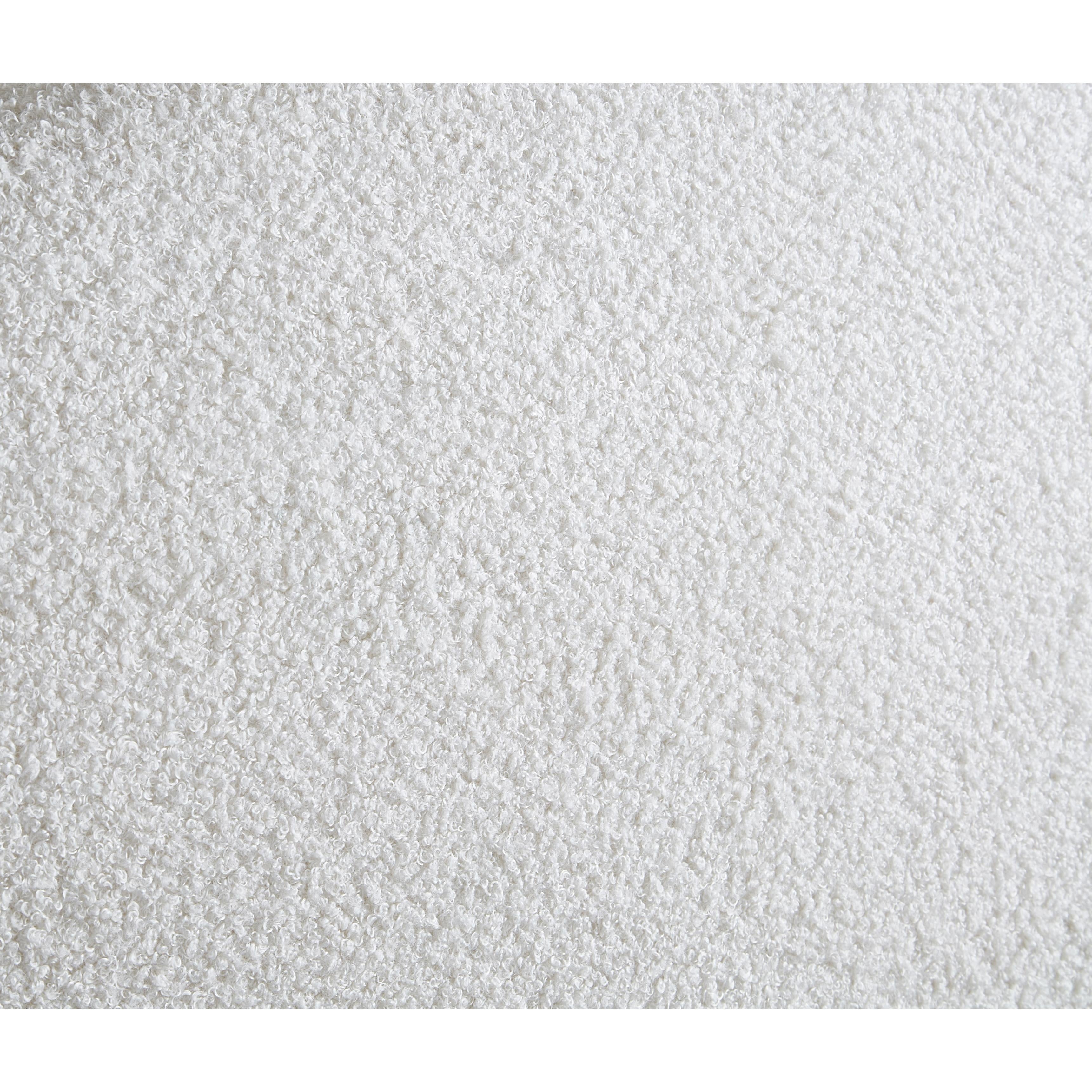 Meridian Dane Cream Teddy Fabric Twin Bed (3 Boxes)