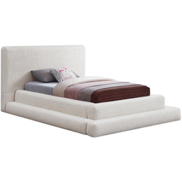 Meridian Dane Cream Teddy Fabric Twin Bed (3 Boxes)
