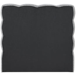 Meridian Deco Grey Boucle Fabric Twin Bed (3 Boxes)
