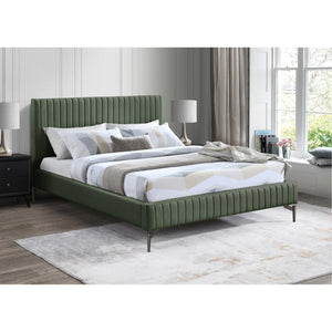 Meridian Gallo Green Vegan Leather Full Bed