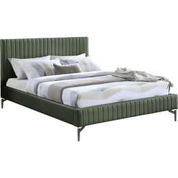 Meridian Gallo Green Vegan Leather Full Bed