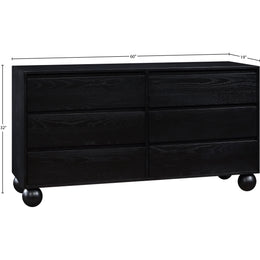 Meridian Kent Black Dresser