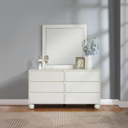 Meridian Kent Cream Mirror