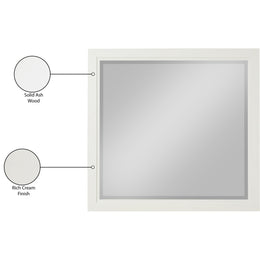 Meridian Kent Cream Mirror