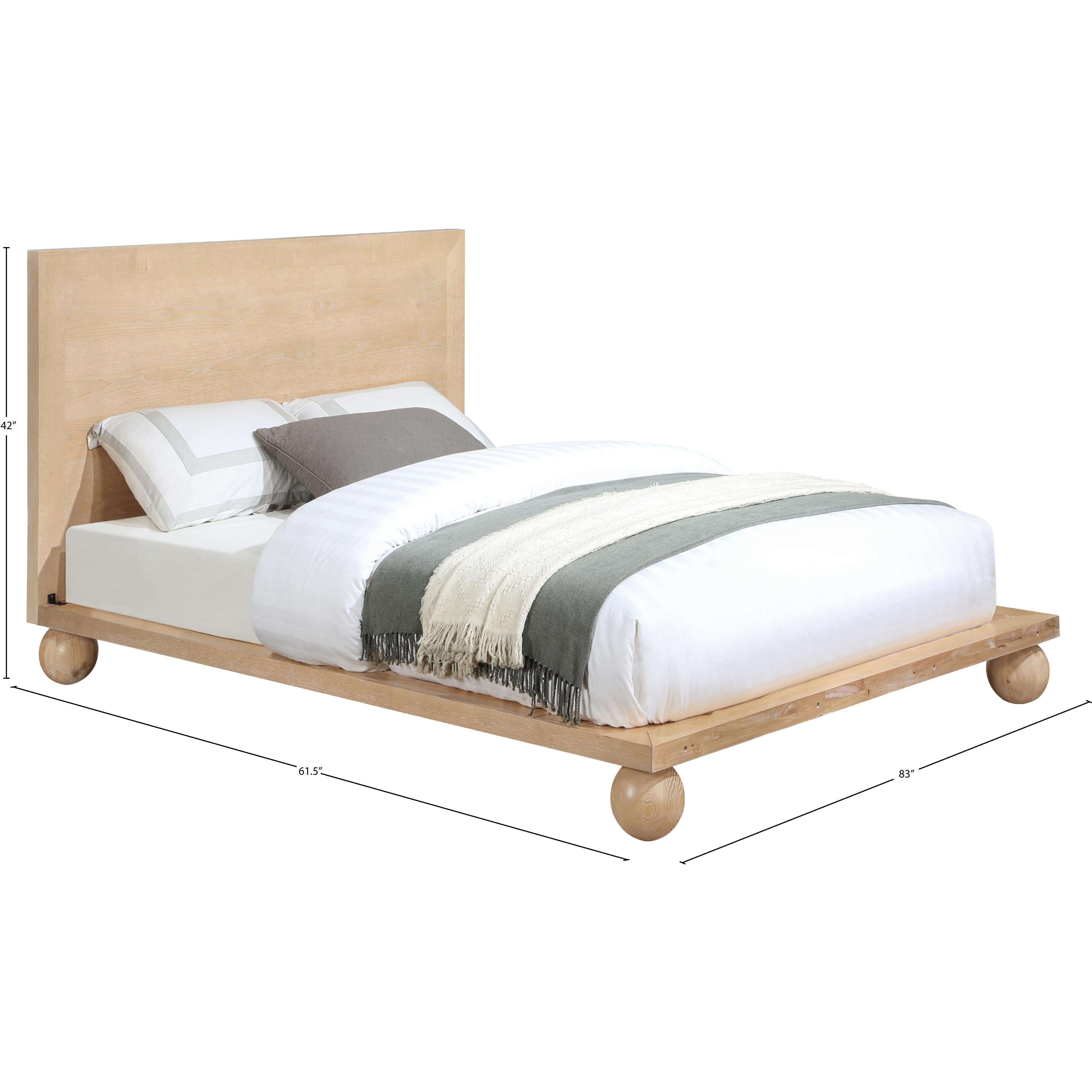 Meridian Kent Natural Queen Bed (3 Boxes)