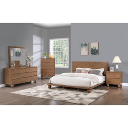 Meridian Kent Walnut Queen Bed (3 Boxes)