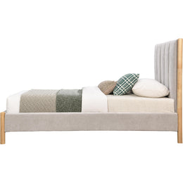 Meridian Kona Grey Polyester Fabric Twin Bed