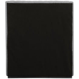 Meridian Logan Grey Linen Textured Fabric Twin Bed
