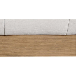 Meridian Lucia Cream Linen Textured Fabric Full Bed