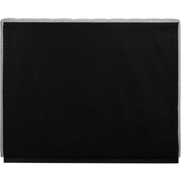 Meridian Lucia Grey Linen Textured Fabric Full Bed