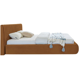 Meridian Nico Saddle Velvet Full Bed