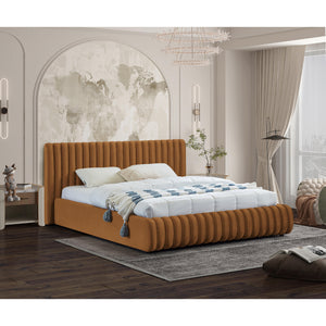 Meridian Nico Saddle Velvet King Bed