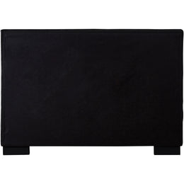 Meridian Paxton Black Chenille Fabric Queen Bed (3 Boxes)