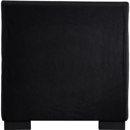 Meridian Paxton Black Chenille Fabric Twin Bed (3 Boxes)