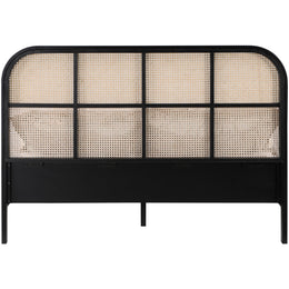 Meridian Siena Black Ash Wood King Bed (3 Boxes)