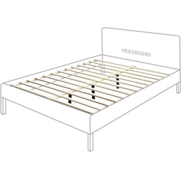 Meridian Siena Black Ash Wood Queen Bed (3 Boxes)