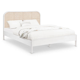 Meridian Siena White Ash Wood Full Bed (3 Boxes)