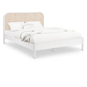 Meridian Siena White Ash Wood Queen Bed (3 Boxes)