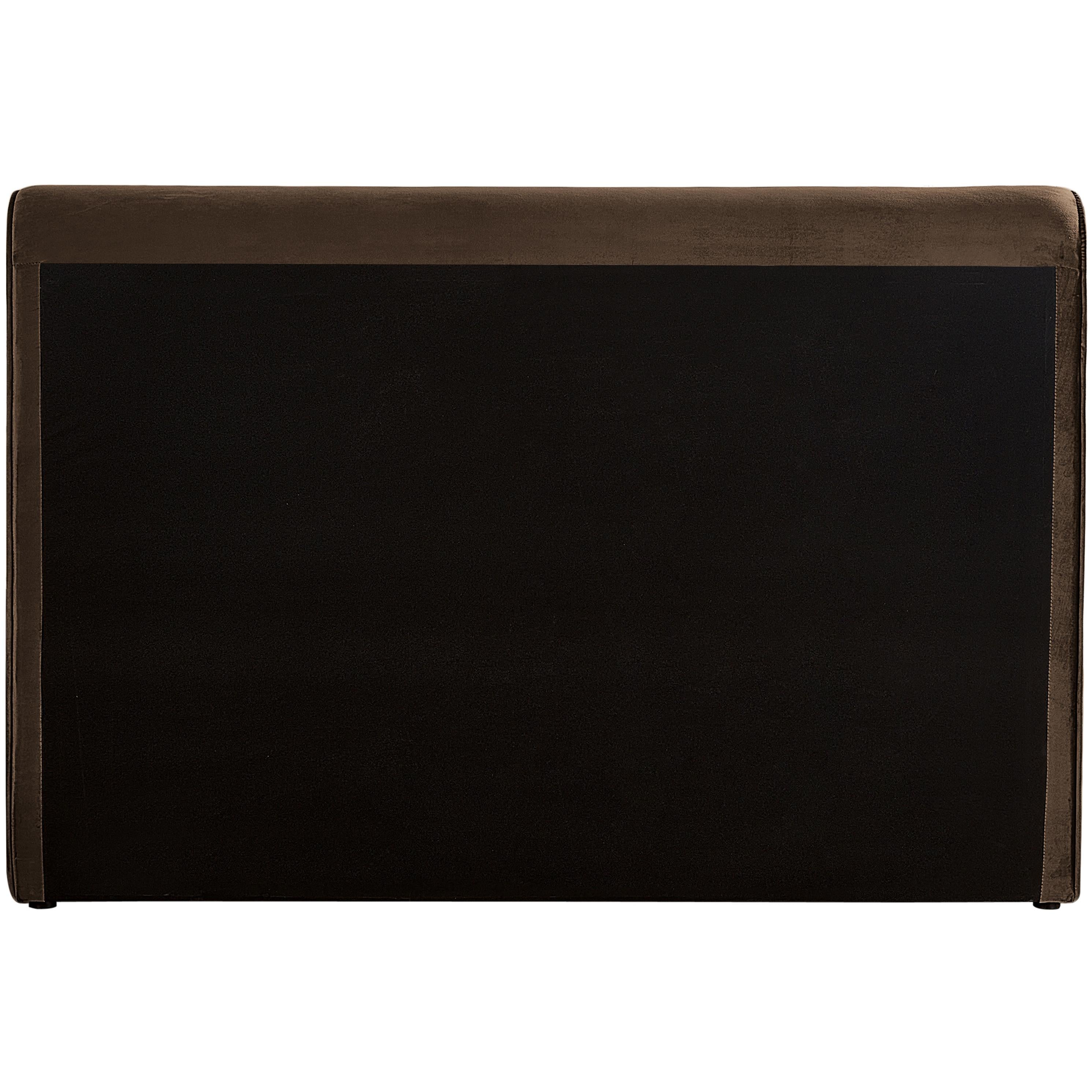 Meridian Sloan Brown Velvet Full Bed (3 Boxes)