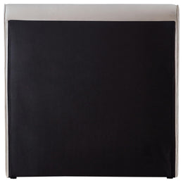 Meridian Sloan Cream Velvet Twin Bed (3 Boxes)