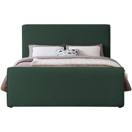 Meridian Stylus Green Boucle Fabric Full Bed (3 Boxes)