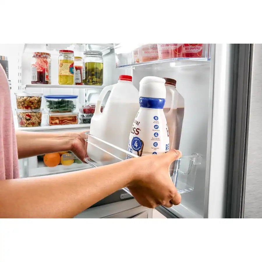 Whirlpool - 36 in. Wide 25 cu. ft. French Door Refrigerator with Two-Tier Freezer Storage - White
