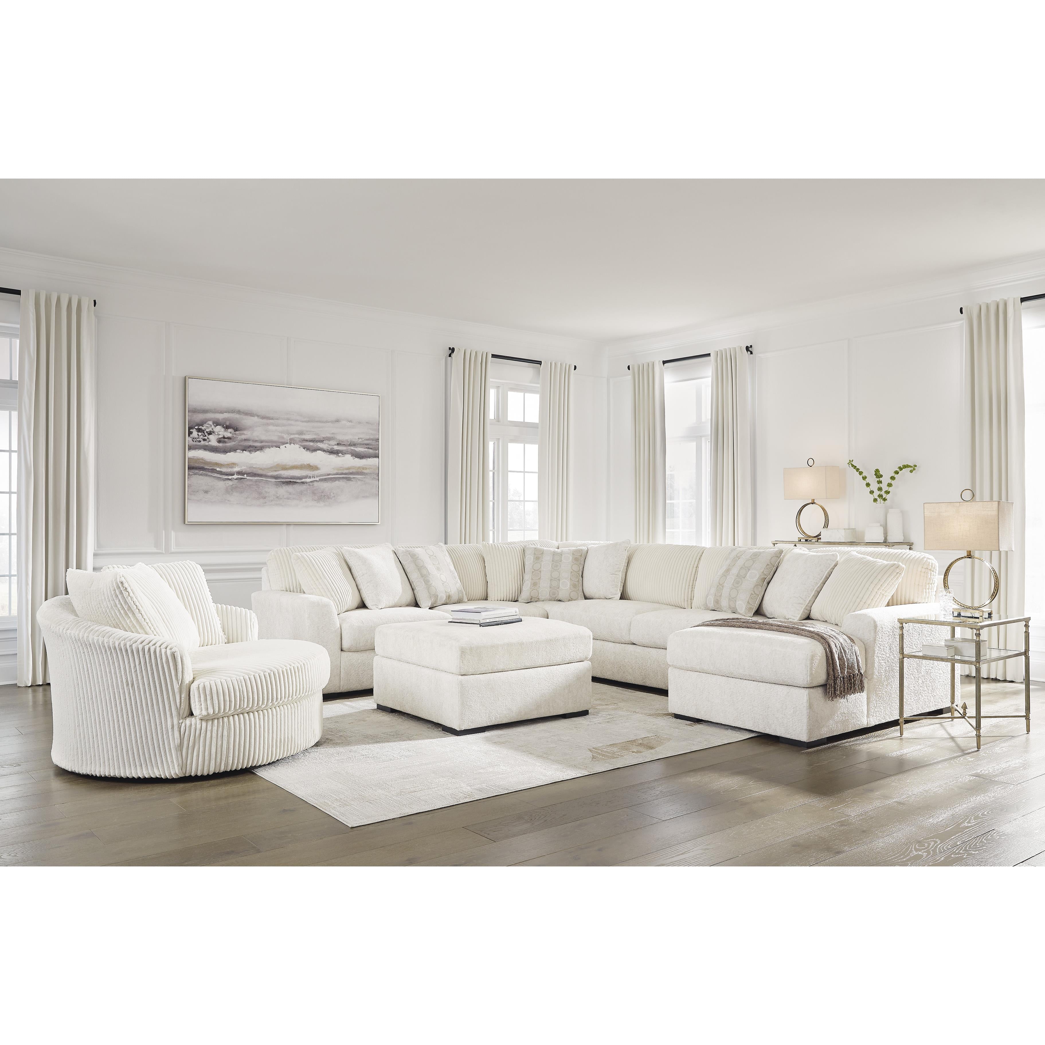 Swipe Furniture Exclusive Design Chessington Fabric Ottoman 6190408