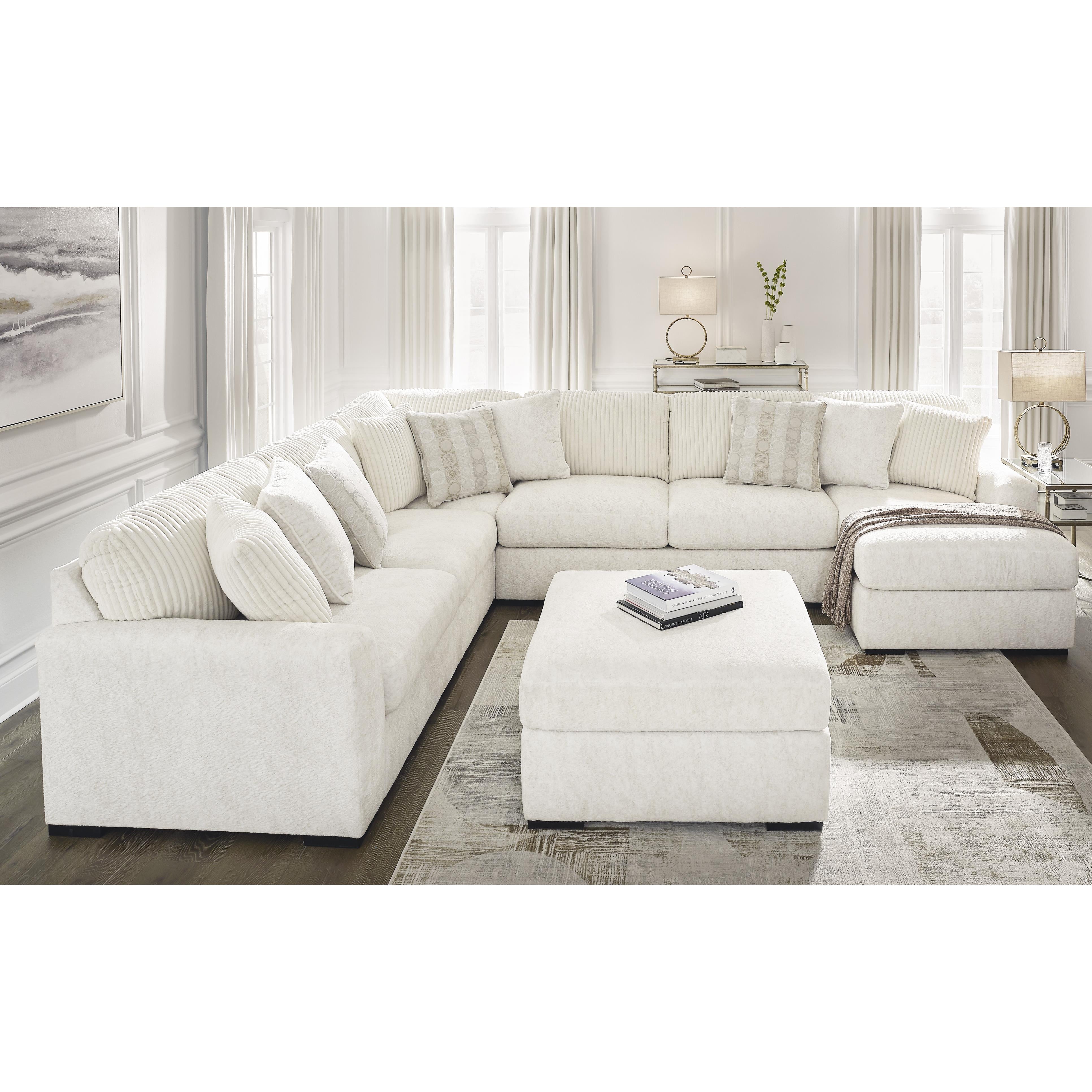Swipe Furniture Exclusive Design Chessington Fabric Ottoman 6190408